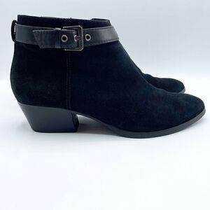 Aquatalia Fatima Women’s Black Suede Ankle Bootie